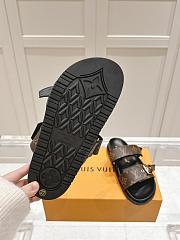 Kitlife Louis Vuitton Bom Dia Flat Comfort Mules Brown & Black - 4