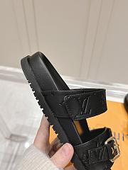 Kitlife Louis Vuitton Bom Dia Flat Comfort Mules Black - 4