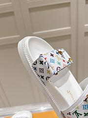 Kitlife Louis Vuitton Bom Dia Flat Comfort Mules White Multicolor - 3