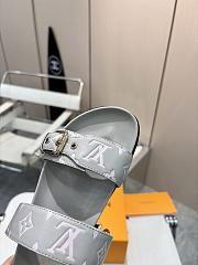 Kitlife Louis Vuitton Bom Dia Flat Comfort Mules Grey - 5