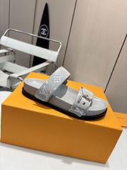 Kitlife Louis Vuitton Bom Dia Flat Comfort Mules Grey - 2