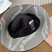 Kitlife Chanel Printed Denim Bucket Hat in Grey - 4