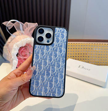 Kitlife Dior Phone Case Denim Blue
