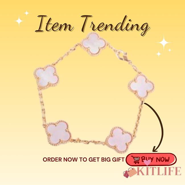 Kitlife Van Cleef & Arpels Bracelet Pink in Rose Gold - 1