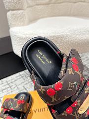 Kitlife Louis Vuitton Cherry Brown Monogram Pillow Flat Comfort Mule - 4