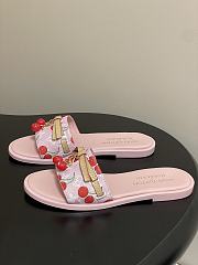 Kitlife Louis Vuitton X TM Lily Cherry Pendant Flat Mules Pink - 2