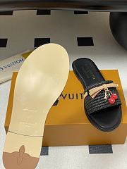 Kitlife Louis Vuitton x TM Lily Flat Mule Raffia Black - 3