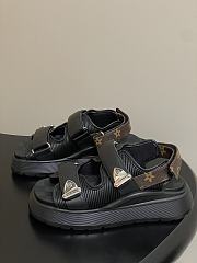 Kitlife Louis Vuitton Chameleon Black Sandals - 1