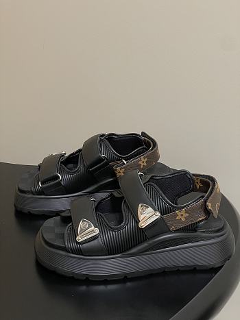 Kitlife Louis Vuitton Chameleon Black Sandals