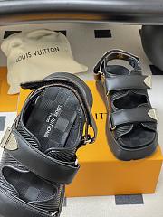Kitlife Louis Vuitton Chameleon Black Sandals - 2