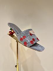 Kitlife Louis Vuitton X TM Lily Mules Grey Denim - 1