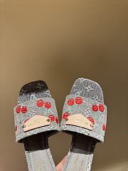 Kitlife Louis Vuitton X TM Lily Mules Grey Denim - 2