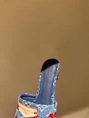 Kitlife Louis Vuitton X TM Lily Mules Dark Blue Denim - 3