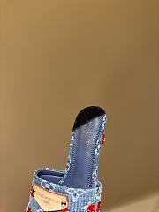 Kitlife Louis Vuitton X TM Lily Mules Dark Blue Denim - 4