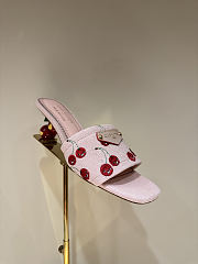 Kitlife Louis Vuitton X TM Lily Mules Dark Pink Denim - 1