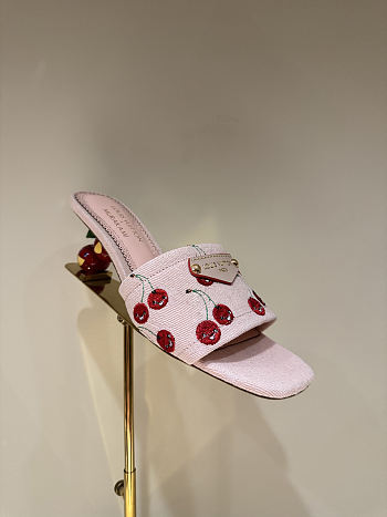 Kitlife Louis Vuitton X TM Lily Mules Dark Pink Denim