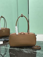 Kitlife Prada Medium Brown Leather Top-handle Bag 29×14×8.5cm - 6