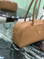 Kitlife Prada Medium Brown Leather Top-handle Bag 29×14×8.5cm - 5