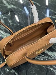 Kitlife Prada Medium Brown Leather Top-handle Bag 29×14×8.5cm - 3