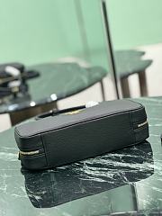 Kitlife Prada Medium Black Leather Top-handle Bag 29×14×8.5cm - 3