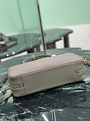 Kitlife Prada Medium Grey Leather Top-handle Bag 29×14×8.5cm - 4