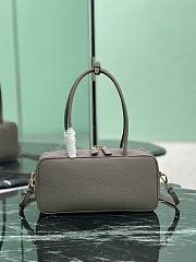 Kitlife Prada Medium Grey Leather Top-handle Bag 29×14×8.5cm - 2