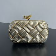 Kitlife Bottega Veneta Kont Evening Bag Gold and Silver 804532 20x12x5.5cm  - 1