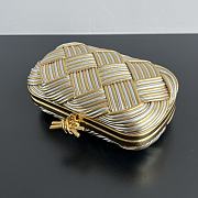 Kitlife Bottega Veneta Kont Evening Bag Gold and Silver 804532 20x12x5.5cm  - 6