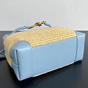 Kitlife Bottega Veneta Small Andiamo Blue & Natural 827478 25x20x10cm - 2