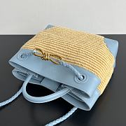 Kitlife Bottega Veneta Small Andiamo Blue & Natural 827478 25x20x10cm - 5