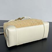Kitlife Bottega Veneta Small Andiamo White & Natural 827478 25x20x10cm - 2