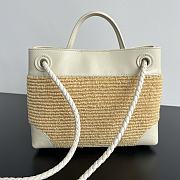 Kitlife Bottega Veneta Small Andiamo White & Natural 827478 25x20x10cm - 5