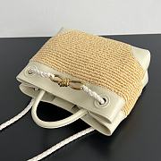 Kitlife Bottega Veneta Small Andiamo White & Natural 827478 25x20x10cm - 6