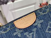Kitlife Louis Vuitton Dark Blue Denim Key Pouch M82961 12x7x1.5cm - 3