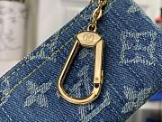 Kitlife Louis Vuitton Dark Blue Denim Key Pouch M82961 12x7x1.5cm - 2