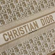 Kitlife Dior Book Tote White and Gold-Tone Dior Oblique Embroidery 36x28x17.5cm - 6