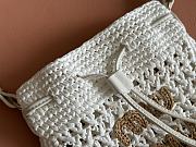 Kitlife Miu Miu White Woven Bag 5ND016 20x23cm - 3