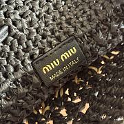 Kitlife Miu Miu Black Woven Bag 5ND016 20x23cm - 6