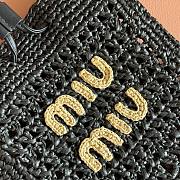 Kitlife Miu Miu Black Woven Bag 5ND016 20x23cm - 5