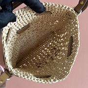 Kitlife Miu Miu Beige Woven Bag 5ND016 20x23cm - 6