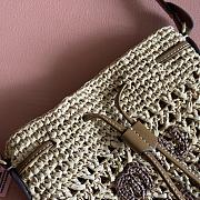 Kitlife Miu Miu Beige Woven Bag 5ND016 20x23cm - 5