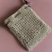 Kitlife Miu Miu Beige Woven Bag 5ND016 20x23cm - 2