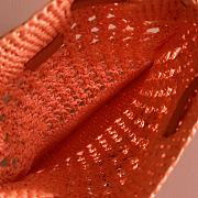 Kitlife Miu Miu Orange Woven Bag 5ND016 20x23cm - 6
