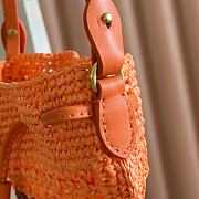 Kitlife Miu Miu Orange Woven Bag 5ND016 20x23cm - 4