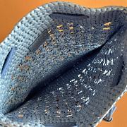 Kitlife Miu Miu Blue Woven Bag 5ND016 20x23cm - 4