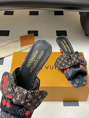 Kitlife Louis Vuitton × TM Cherie Cherry Slides Black Denim - 3