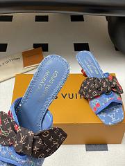 Kitlife Louis Vuitton × TM Cherie Cherry Slides Blue Denim - 6