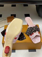 Kitlife Louis Vuitton × TM Cherie Cherry Slides Pink Denim - 5