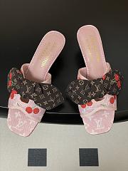 Kitlife Louis Vuitton × TM Cherie Cherry Slides Pink Denim - 3