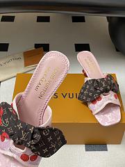 Kitlife Louis Vuitton × TM Cherie Cherry Slides Pink Denim - 2